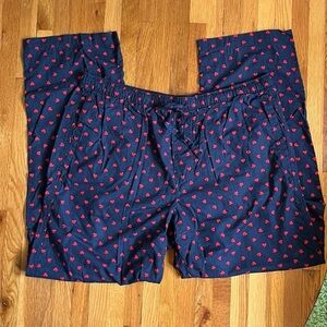 GAP Navy Pants with Red Heart Design